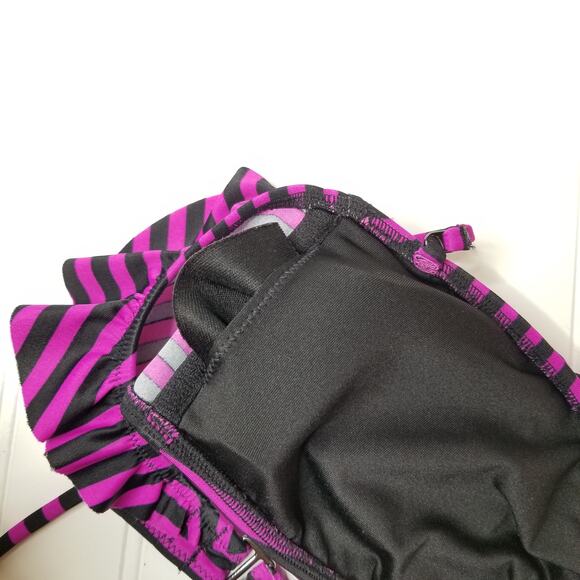 Victoria's Secret Striped Bandeau Bikini Top MED - Picture 5 of 8